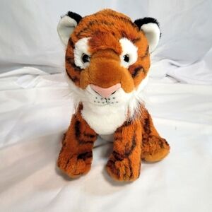 Wild Republic Realistic Sitting Tiger Plush Toy Stuffed Animal